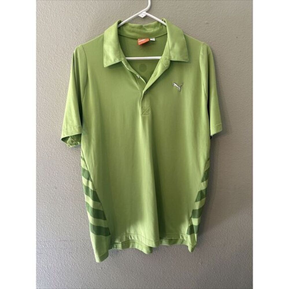 Puma Men's Golf Shirt Size Medium‎ lime green